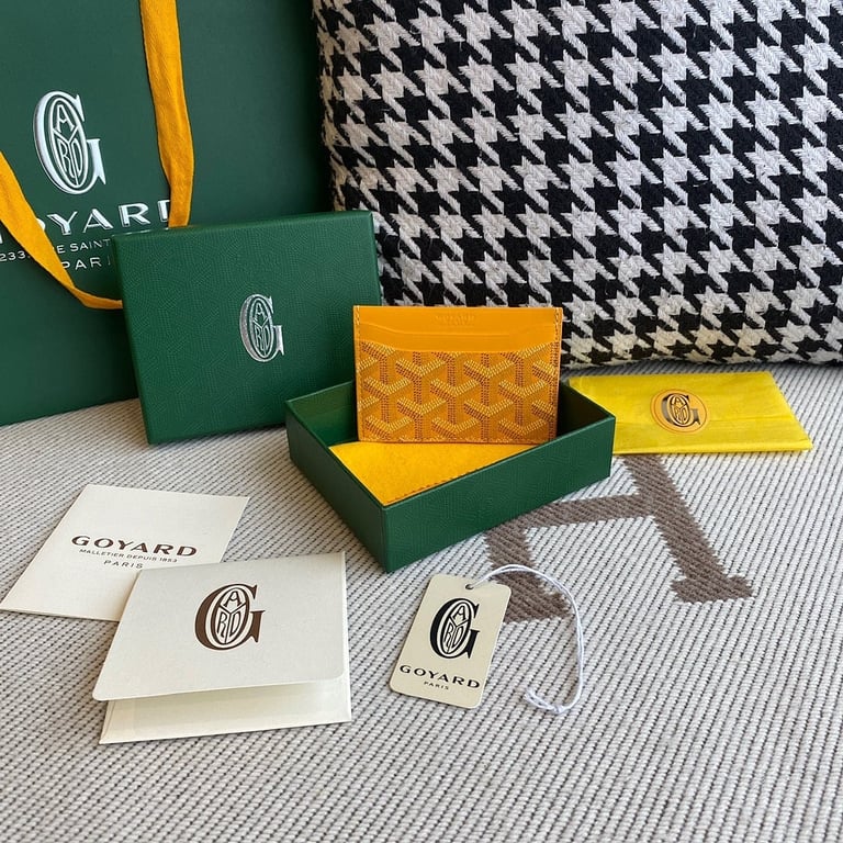 Goyard Saint Sulpice Card Holder Yellow - 9