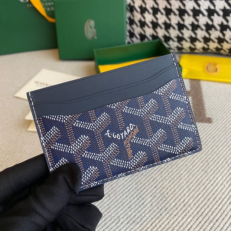 Goyard Saint Sulpice Card Holder Navy - 7