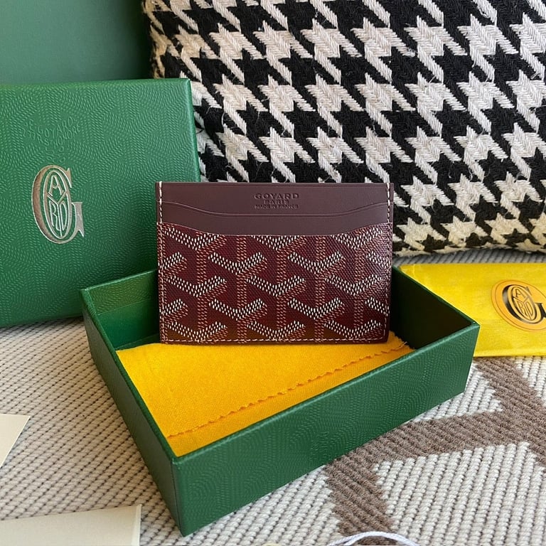 Goyard Saint Sulpice Card Holder Burgundy