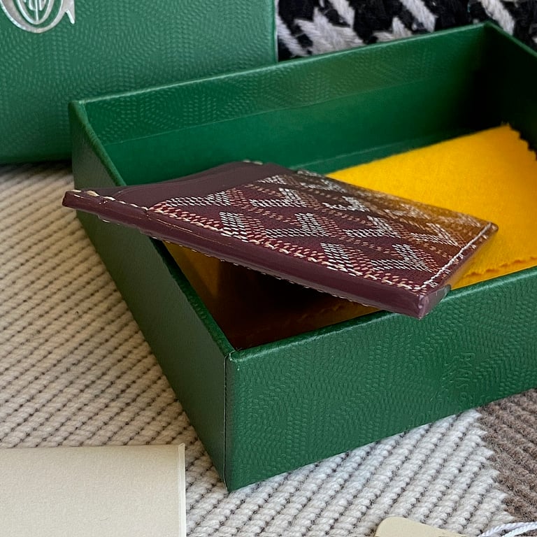 Goyard Saint Sulpice Card Holder Burgundy - 6