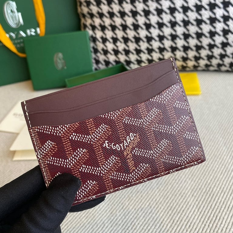 Goyard Saint Sulpice Card Holder Burgundy - 7