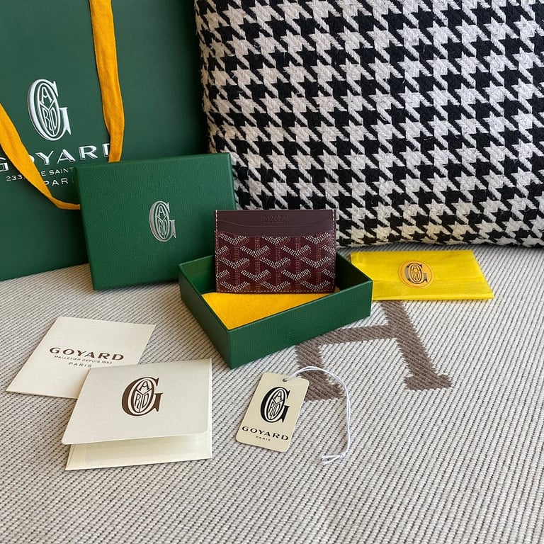 Goyard Saint Sulpice Card Holder Burgundy - 9