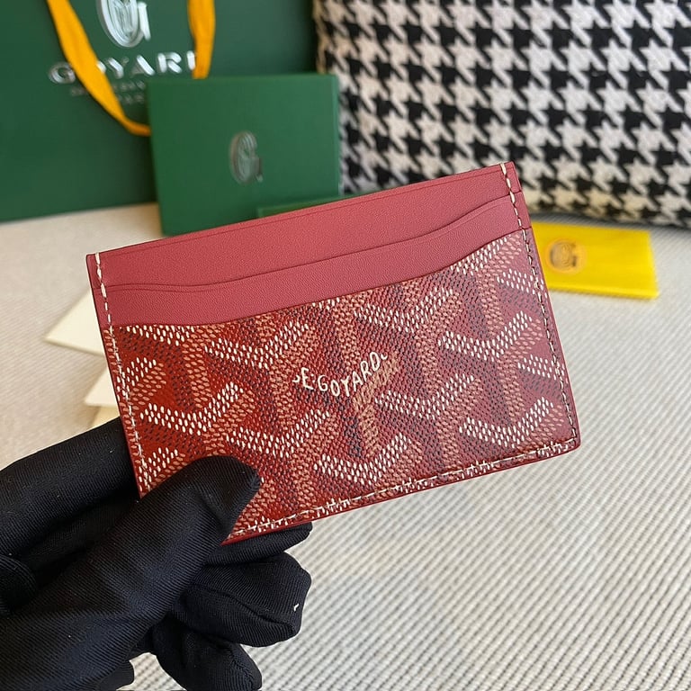 Goyard Saint Sulpice Card Holder Red - 9