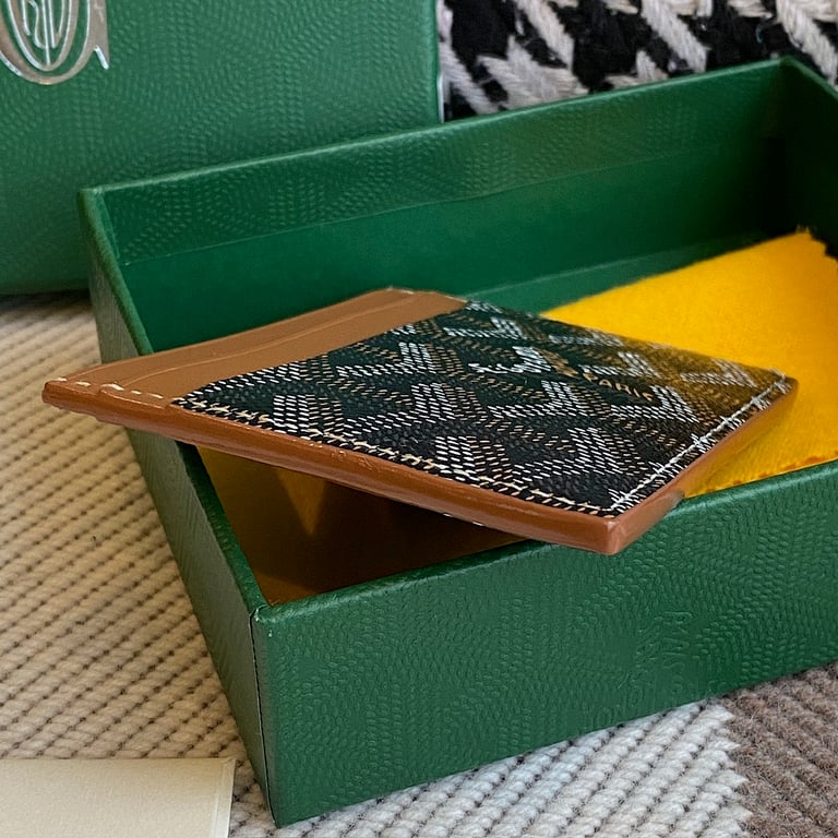 Goyard Saint Sulpice Card Holder Black Tan - 6