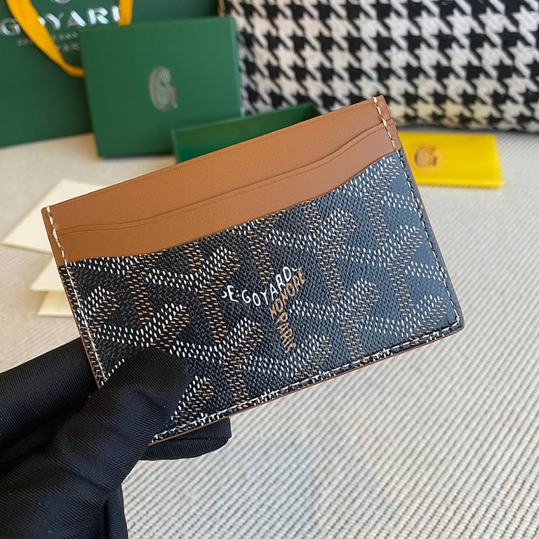 Goyard Saint Sulpice Card Holder Black Tan - 7
