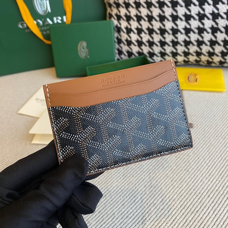 Goyard Saint Sulpice Card Holder Black Tan - 8