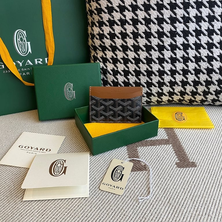Goyard Saint Sulpice Card Holder Black Tan - 9