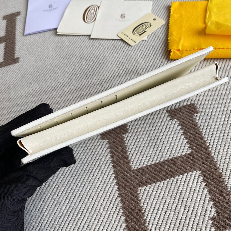 Goyard Yen Long Wallet White Goyardine - 5
