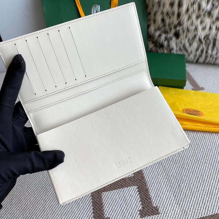 Goyard Yen Long Wallet White Goyardine - 8