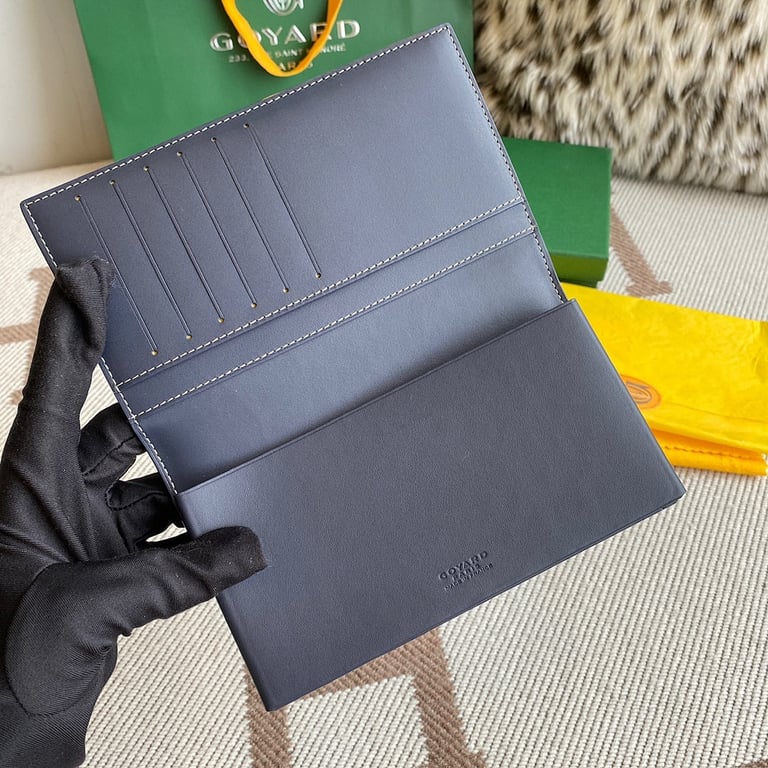 Goyard Richelieu Long Wallet Navy Blue - 7
