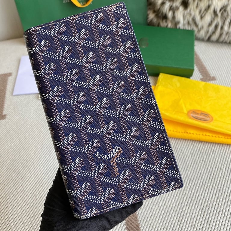 Goyard Richelieu Long Wallet Navy Blue - 9
