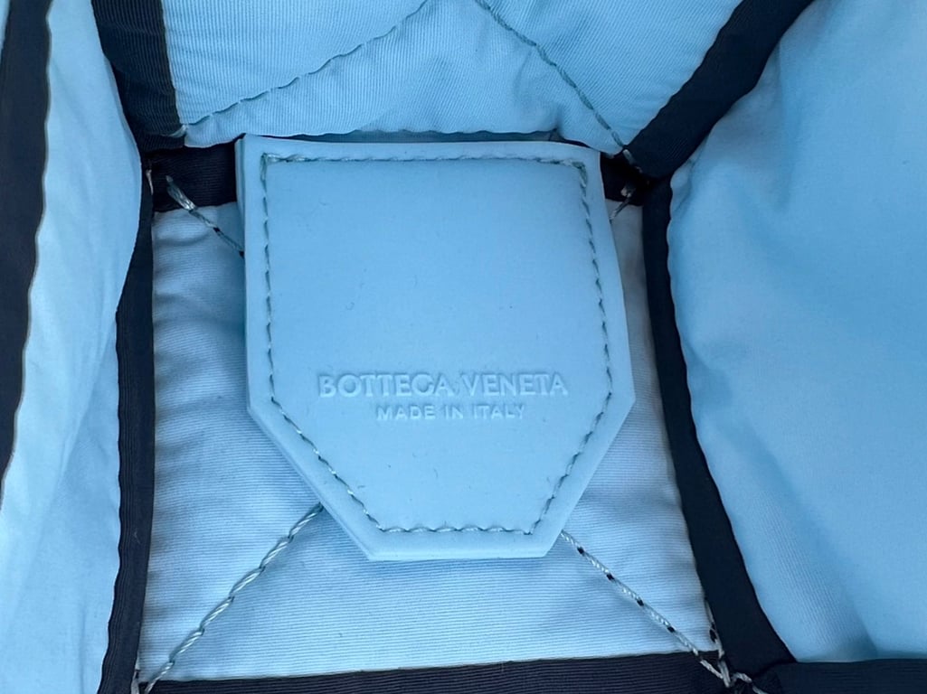 Bottega Veneta Padded Cassette Nylon Dark Blue/Light Blue - 3