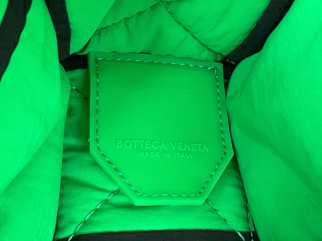 Bottega Veneta Padded Cassette Nylon Black Green 628951 - 3