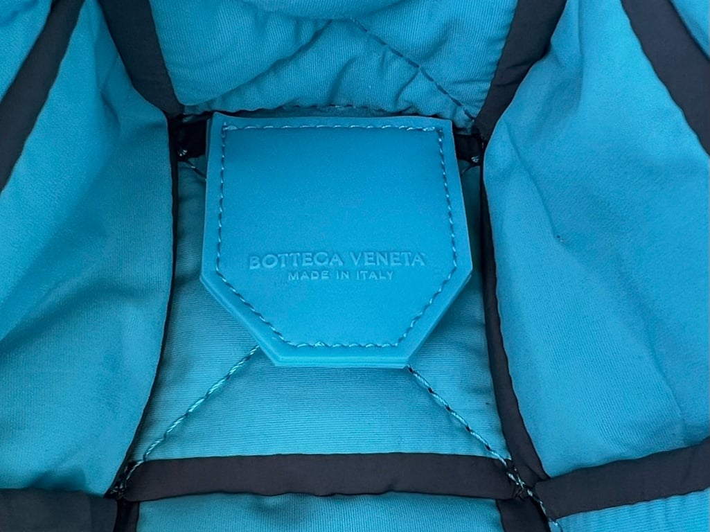 Bottega Veneta Padded Cassette Nylon Bag Grey Blue - 3