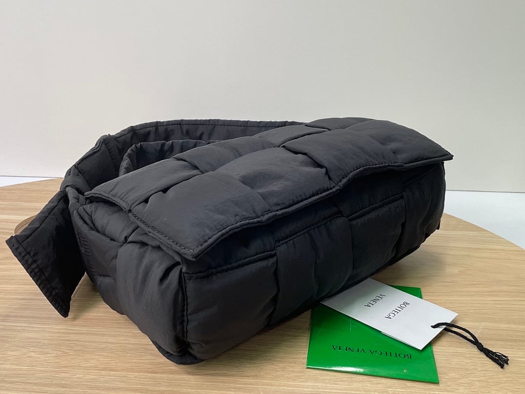 Bottega Veneta Padded Cassette Nylon Bag Black - 8
