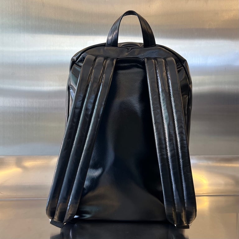 Bottega Veneta 731194 Leather Backpack Black - 8