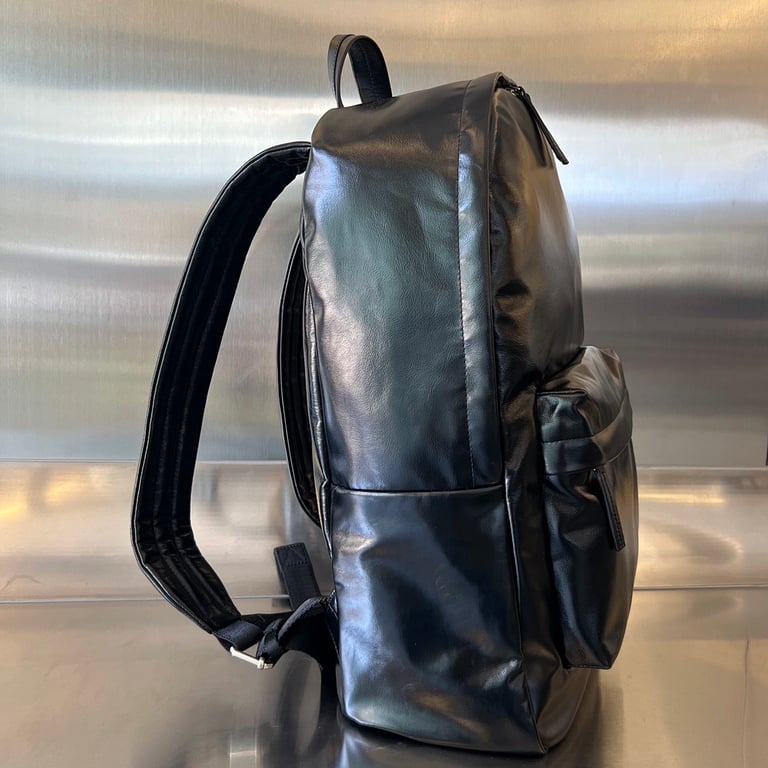 Bottega Veneta 731194 Leather Backpack Black - 9