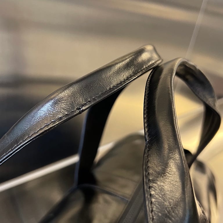 Bottega Veneta 731192 Oil Wax Leather Duffle Bag Black - 3