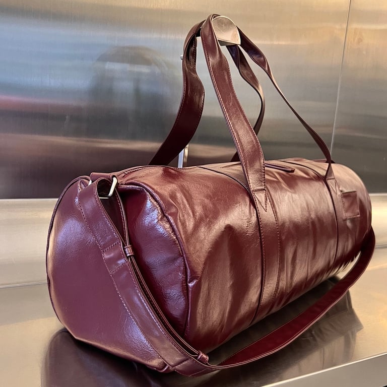 Bottega Veneta 731192 Duffle Bag Burgundy - 9