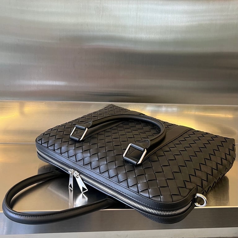Bottega Veneta Intrecciato Briefcase Black 690702 - 6
