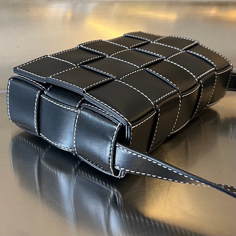 Bottega Veneta Cassette Crossbody Bag Black - 7