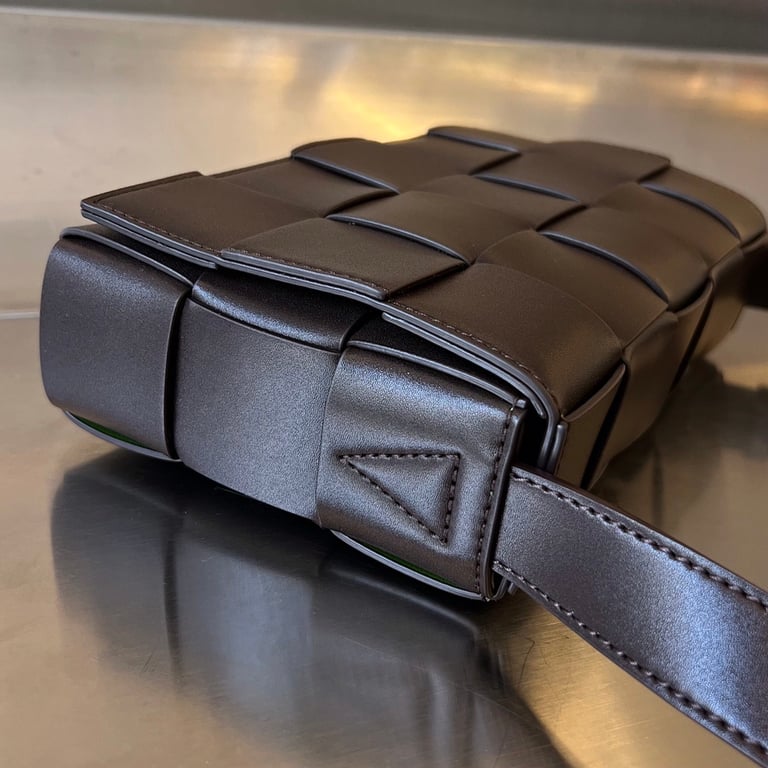Bottega Veneta Cassette Crossbody Bag Brown/Green - 6