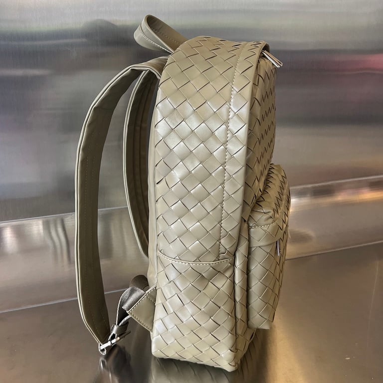 Bottega Veneta Intrecciato Leather Backpack 730728 Olive - 6