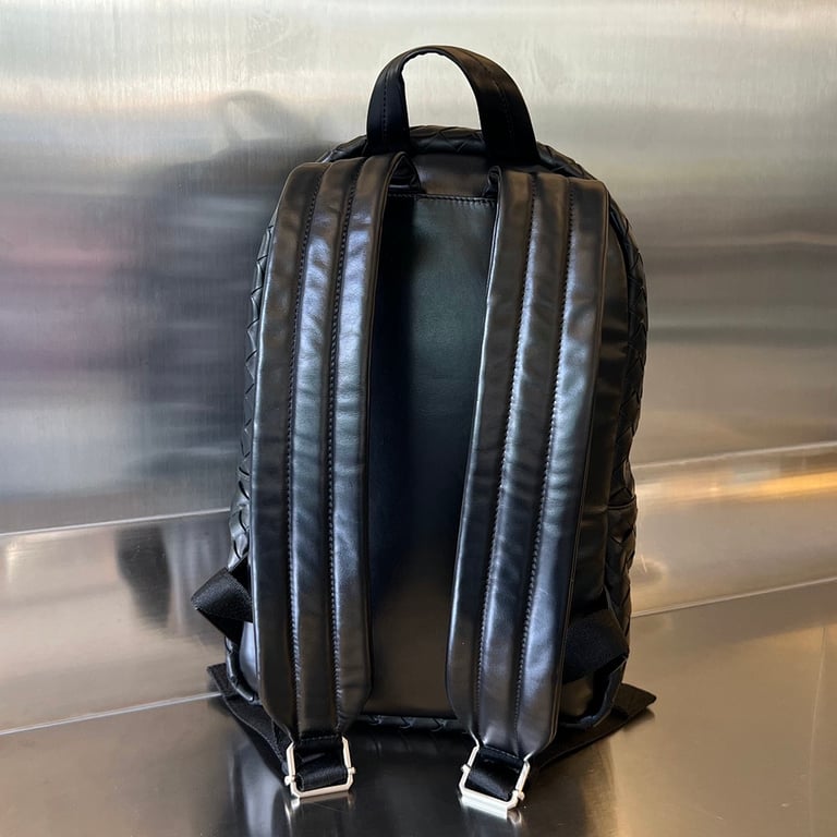 Bottega Veneta Intrecciato Leather Backpack Black 730728 - 8