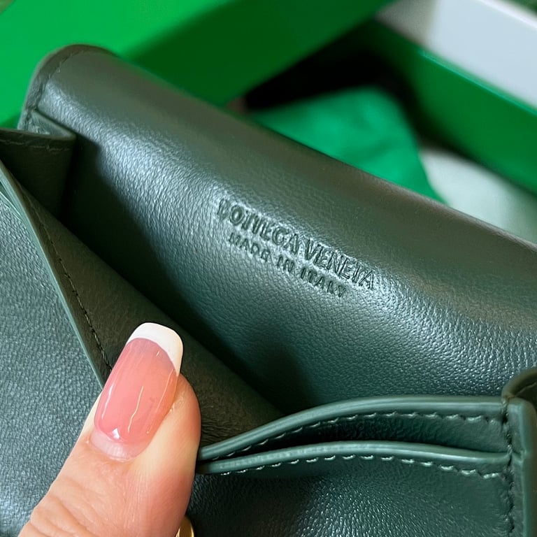 Bottega Veneta Intrecciato Card Case Green 651396 - 3