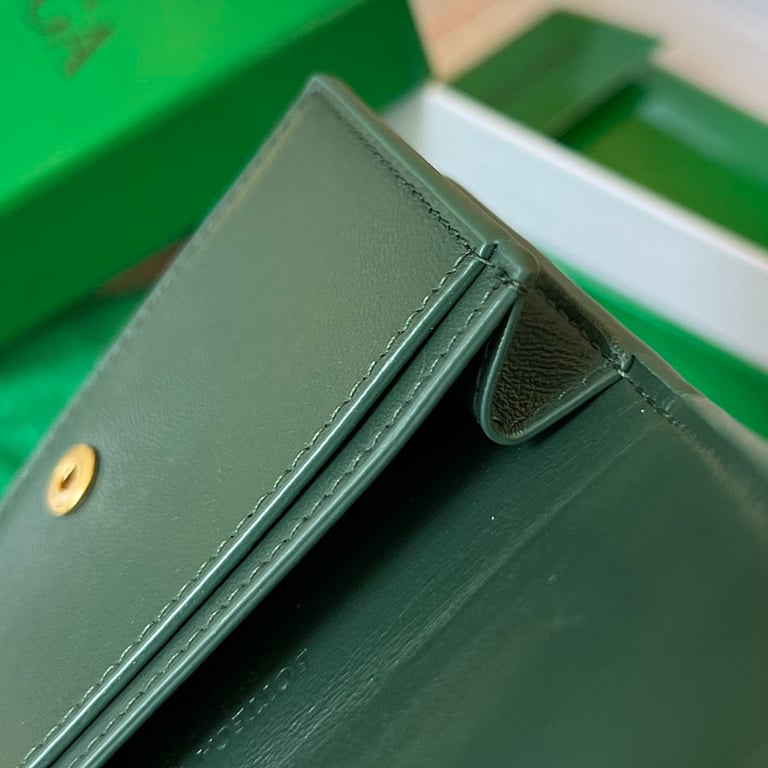 Bottega Veneta Intrecciato Card Case Green 651396 - 4
