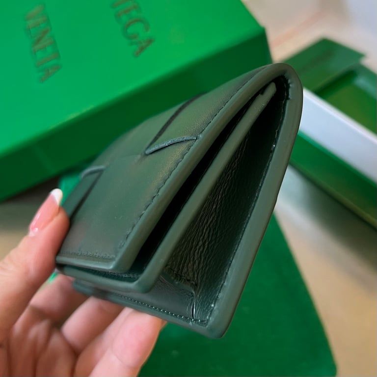 Bottega Veneta Intrecciato Card Case Green 651396 - 8