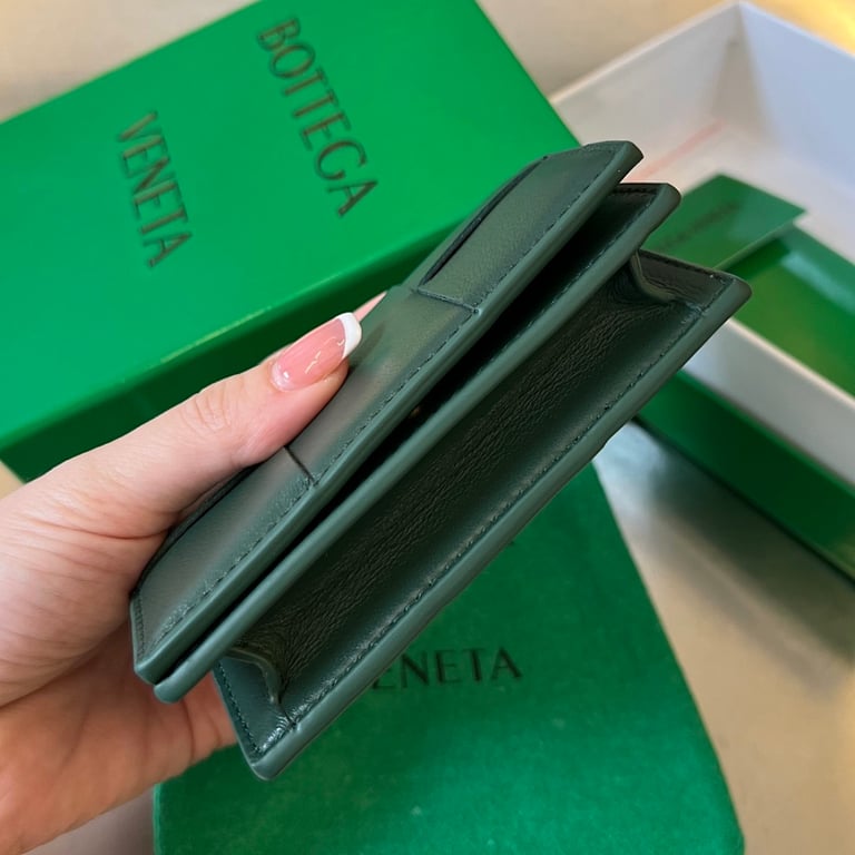Bottega Veneta Intrecciato Card Case Green 651396 - 9