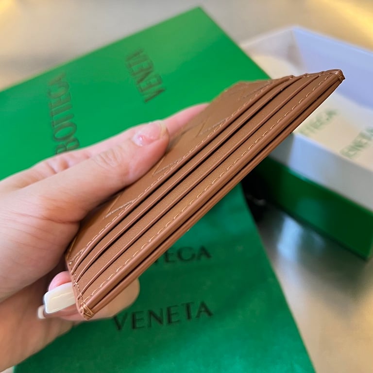 Bottega Veneta Intrecciato Card Holder Brown 731956 - 9