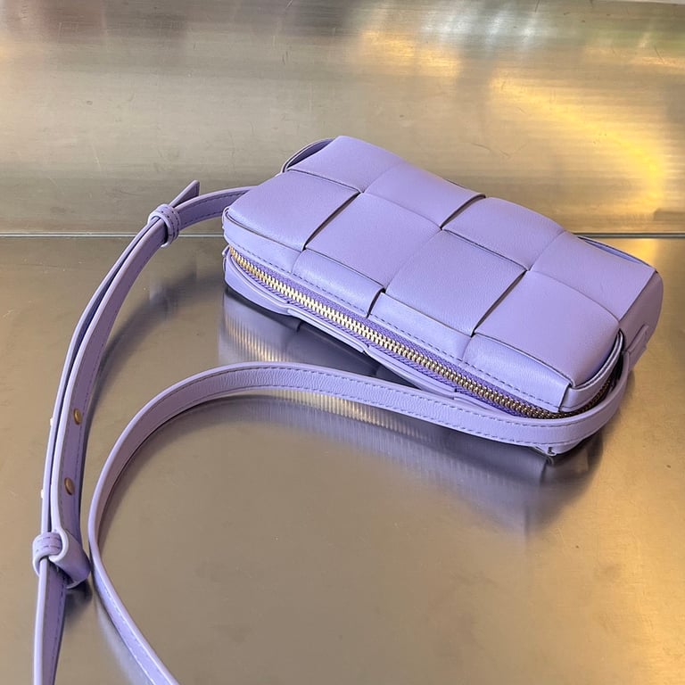 Bottega Veneta Cassette Phone Bag Purple - 6