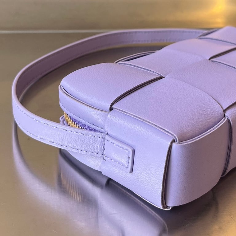 Bottega Veneta Cassette Phone Bag Purple - 7