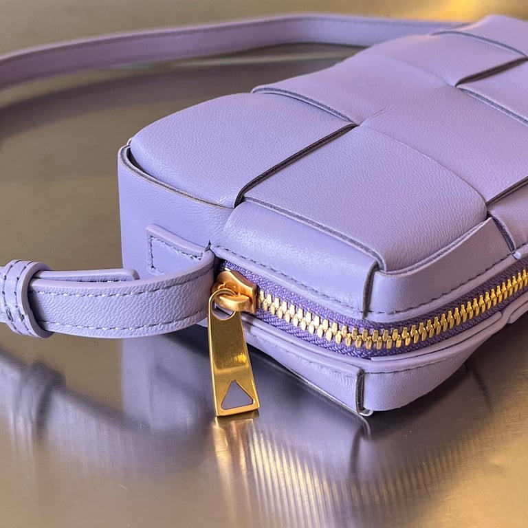 Bottega Veneta Cassette Phone Bag Purple - 9