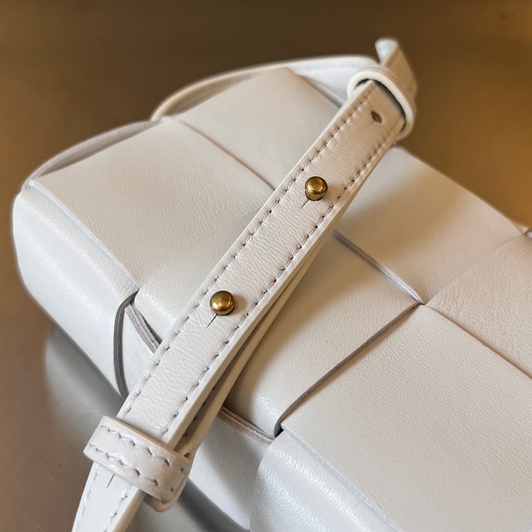 Bottega Veneta Cassette Phone Bag White 755031 - 5