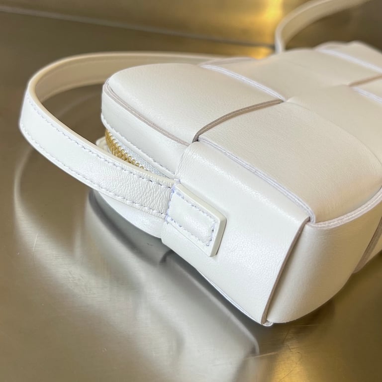 Bottega Veneta Cassette Phone Bag White 755031 - 7