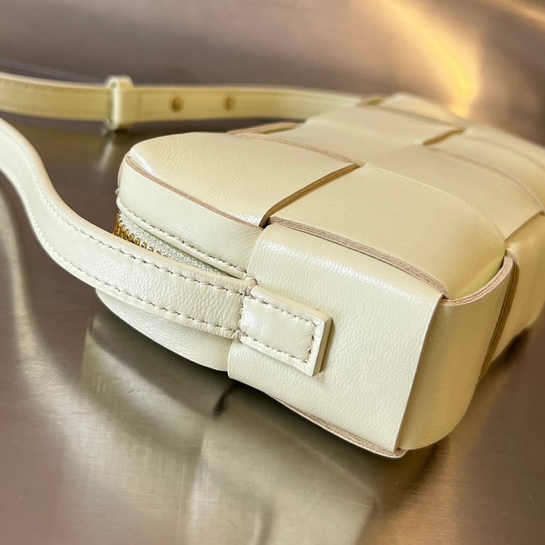 Bottega Veneta Cassette Phone Bag Pale Yellow 755031 - 2