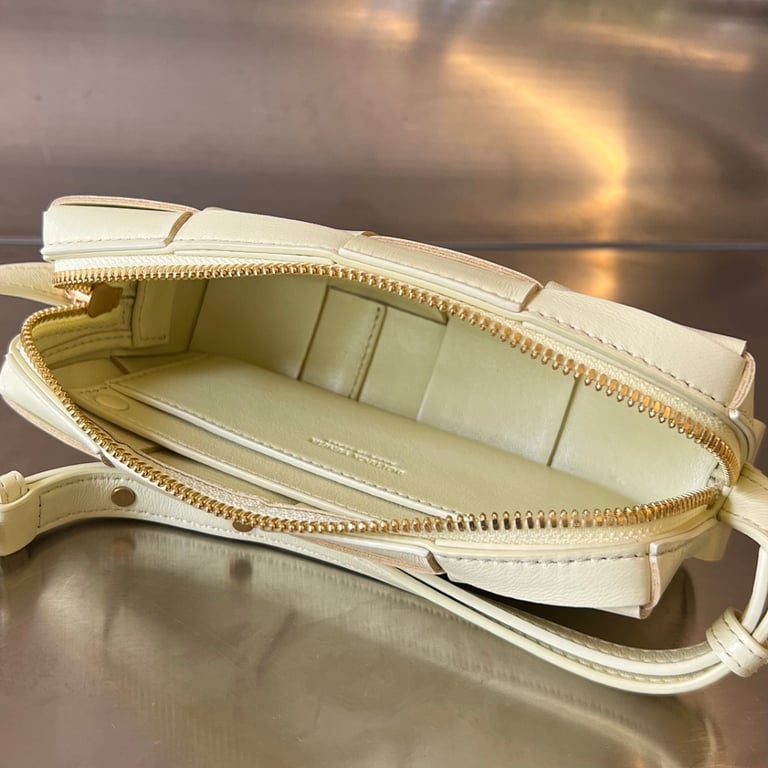 Bottega Veneta Cassette Phone Bag Pale Yellow 755031 - 5