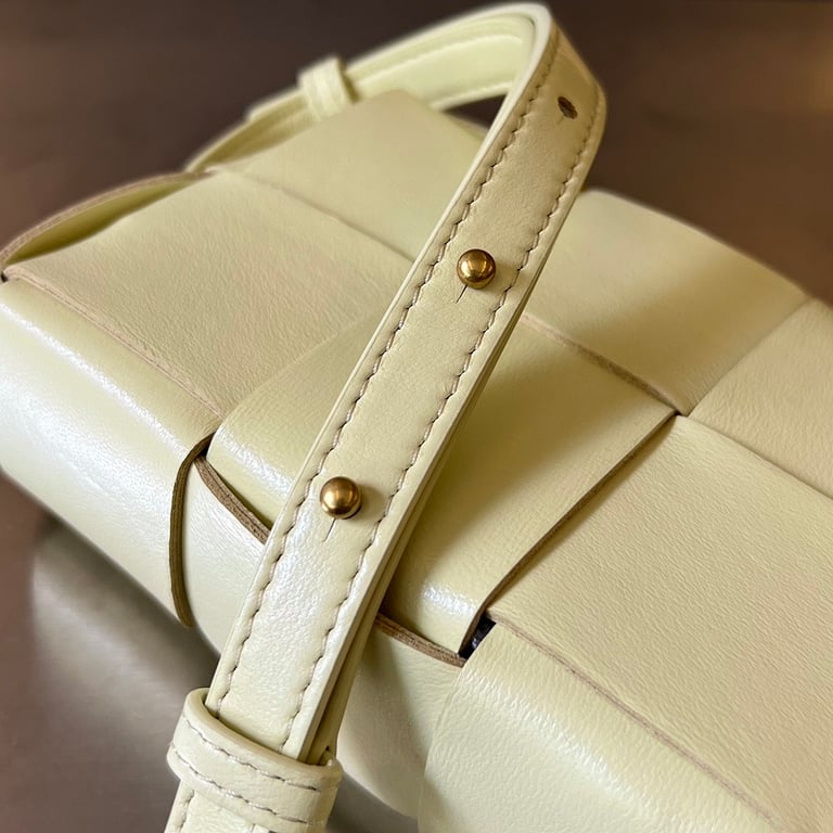 Bottega Veneta Cassette Phone Bag Pale Yellow 755031 - 6