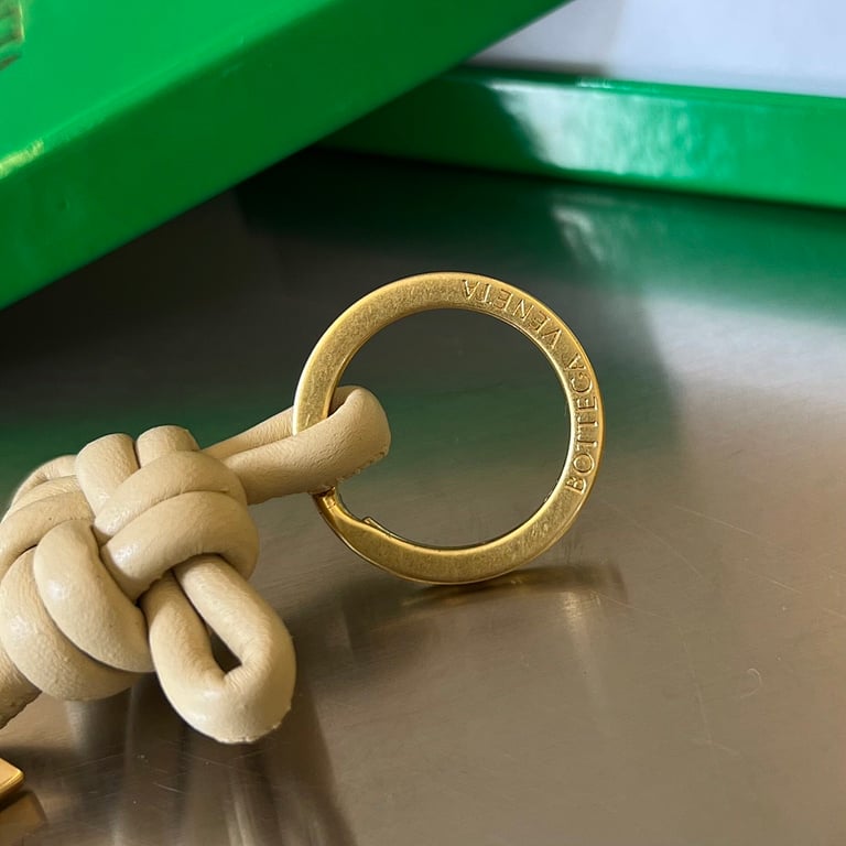 Bottega Veneta Knotted Leather Keychain 619100 - 4