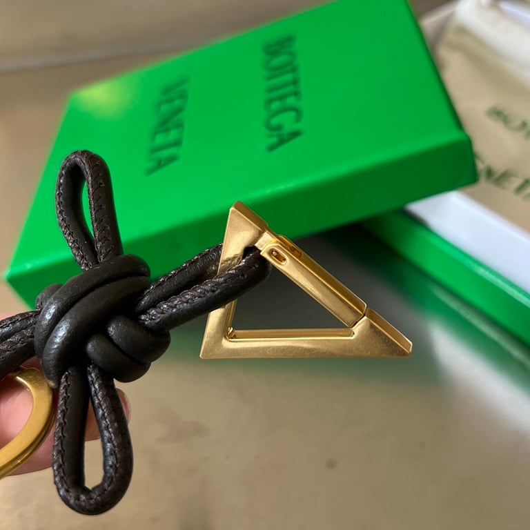 Bottega Veneta Knotted Leather Key Ring 619100 - 3