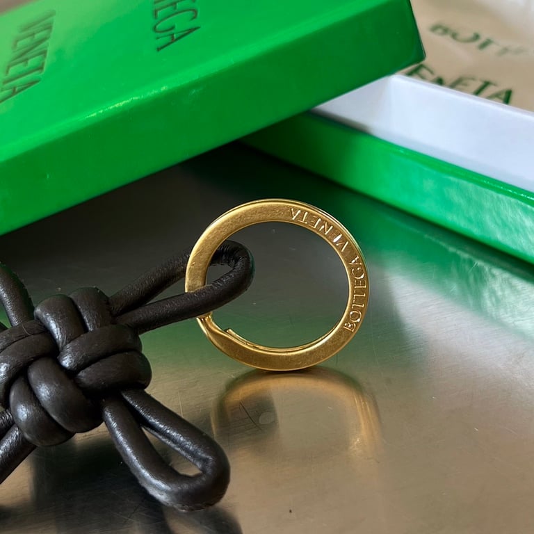 Bottega Veneta Knotted Leather Key Ring 619100 - 4