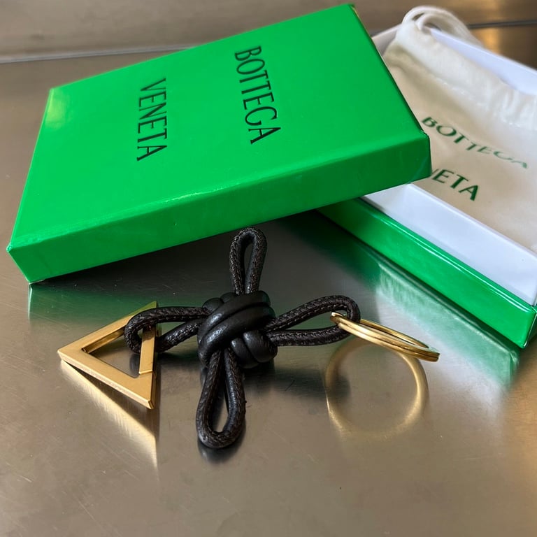 Bottega Veneta Knotted Leather Key Ring 619100 - 5