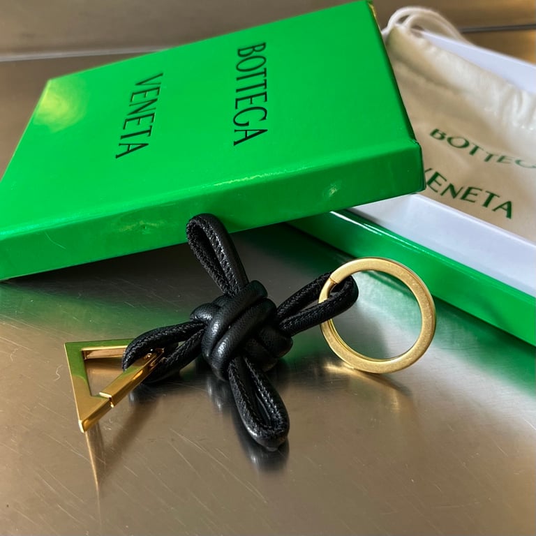 Bottega Veneta Knotted Leather Keychain 619100 - 5