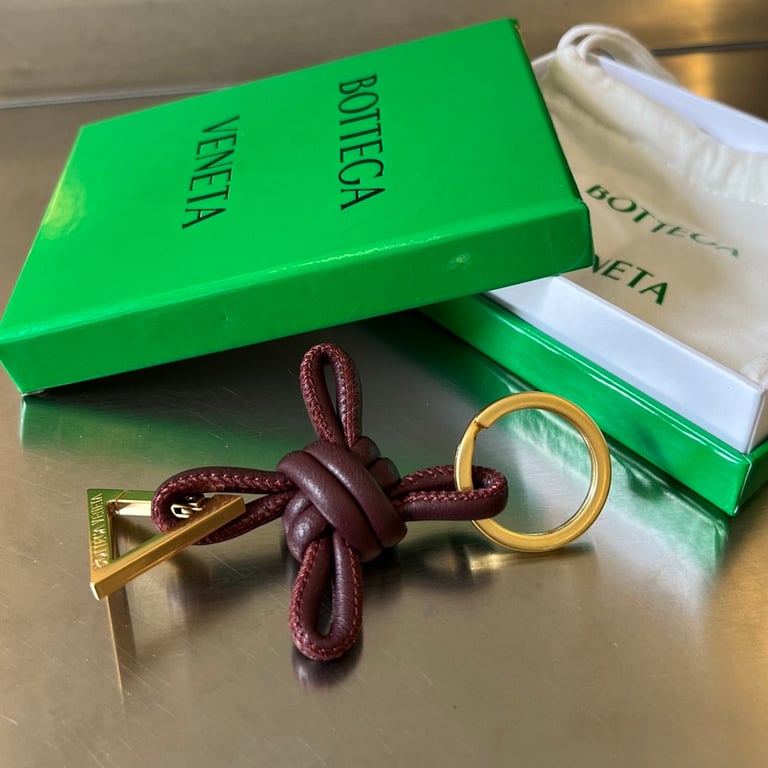 Bottega Veneta Knotted Leather Key Ring 619100 - 5