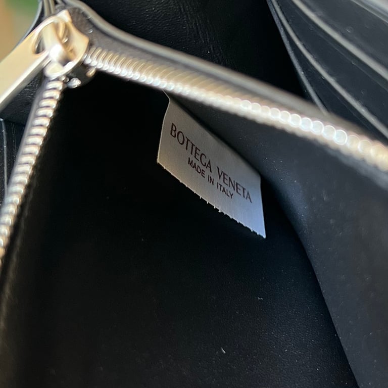 Bottega Veneta Intrecciato Zip Around Wallet Black - 2