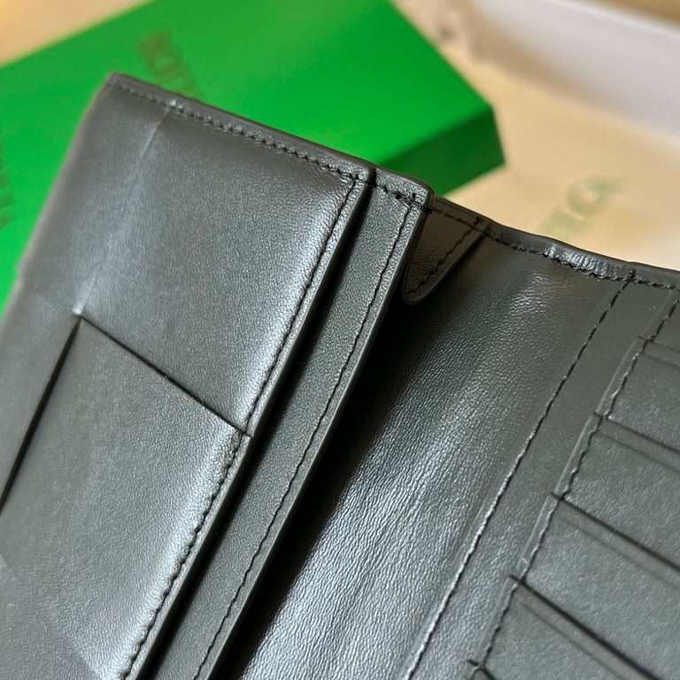 Bottega Veneta Intrecciato Long Wallet Black - 3