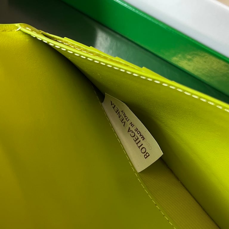 Bottega Veneta Intrecciato Long Wallet 679845 Lime - 2